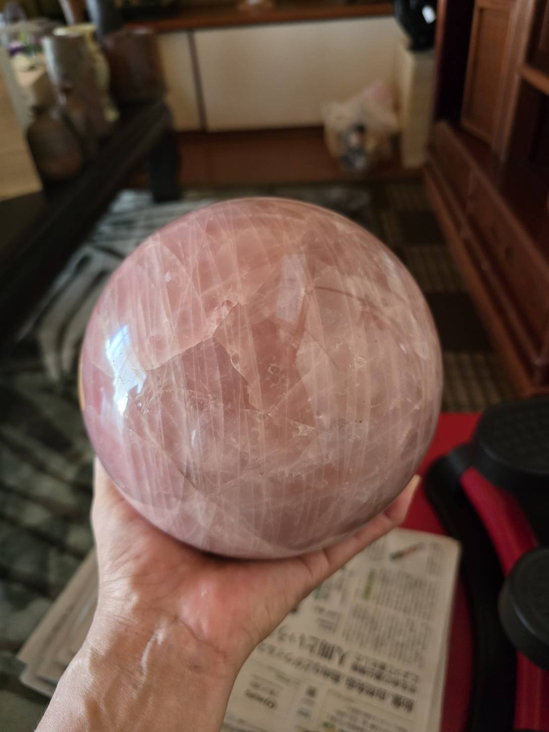 岡山市東区で買い取った球状の水晶